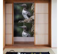 Curtain 2 Pieces Spliced 34x56in YYHHAOFA Downy Puffin Picture for Most Doors, Perfect for Hanging Between Rooms, on Walls
