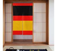 Curtain 2 Pieces Spliced 34x56in YYHHAOFA Germany Flag Picture for Most Doors, Perfect for Hanging Between Rooms, on Walls
