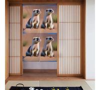 Curtain 2 Pieces Spliced 34x56in YYHHAOFA Meerkat Looking at The Desert Picture for Most Doors, Perfect for Hanging Between Rooms, on Walls