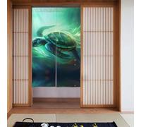 Curtain 2 Pieces Spliced 34x56in YYHWHJDE Sea Turtle Swimming Pattern for Most Doors, Perfect for Hanging Between Rooms, on Walls