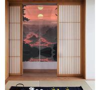 Curtain 2 Pieces Spliced 34x56in YYHWHJDE Sunrise in The Valley Pattern for Most Doors, Perfect for Hanging Between Rooms, on Walls