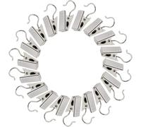 Curtain Clips with Hooks, Shower Curtain Hanging Hooks, Stainless Steel Curtain Clips, Light Hangers Wire Holders for Home Decorations Bathroom Shower Curtain Photo Decors (50 Pack)