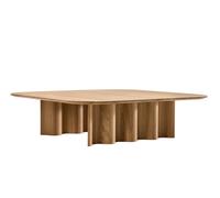 Curtain coffee table rectangular solid oak Zeitraum