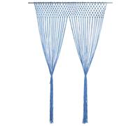 Macrame Curtain 140x240 cm Cotton Shade Drape Blind Set Multi Colours vidaXL