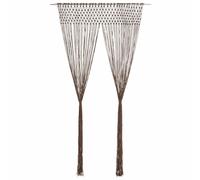 Macrame Curtain 140x240 cm Cotton Shade Drape Blind Set Multi Colours vidaXL