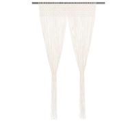 vidaXL Macrame Curtain Cotton Bedroom Window Drape Translucent Background