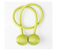 Curtain Decorative，Curtain Tiebacks,4 Pcs Colorful Magnetic Curtain Tieback Roll Tie Backs Accessories Curtains Holder Holdback Clip Buckle Strap Rope Home Decoration Curtain tie Back(Green)