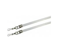 New Edge Blinds Curtain Draw Rod Pair100cm White Dr, White