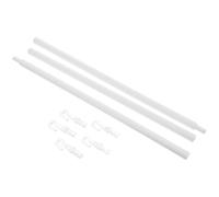 Curtain Draw Rods Pp Blind Accessories with Hook White