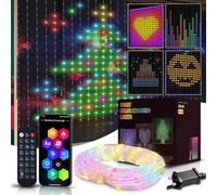 Curtain Fairy Lights, 2x2m 400 LEDs, Smart String Lights with App, Remote,Waterproof Diwali/Christmas Decorations, LED Garden Lights, Home/Room Decor, Bedroom Accessories, Indoor/Outdoor Lights
