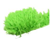 Curtain Fringes Trim, 10 Meters Turkey Feather Fringe Trim On Tape Multicolor 5-6 inches(9. Green)
