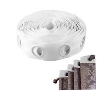 Curtain Grommet Top Tape Curtain Heading Tape 10m 60 Holes 42mm Round Curtain Header Tape Anti-UV Folding Polypropylene Cloth Drapery Grommet Tape for Home