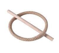 Curtain Holdbacks Tiebacks For Drapes Farmhouses Cotton Rope Jutes Rope Tiebacks With Wood Stick Buckle Indoor Holdbacks