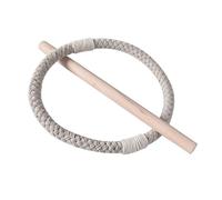 Curtain Holdbacks Tiebacks For Drapes Farmhouses Cotton Rope Jutes Rope Tiebacks With Wood Stick Buckle Indoor Holdbacks