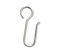 Curtain Hooks, 100 Pack Stainless Steel S-Shape Rings for Shower Curtain Track Rail Bathroom Bedroom Hanging Loops(S22)