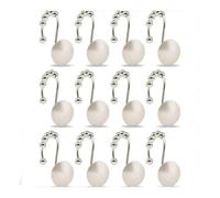Curtain Hooks 12Pcs Shower Towel Hook Glide For Bathroom Rods Curtains