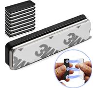 Curtain Magnets Closure- 10 Pair Magnetic Curtain Clips with Adhesive for Blackout Curtains, Curtain Clips to Hold Curtains Closed