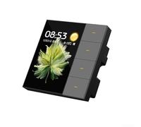 Curtain Management Made Simple Interactive 3 5 Inch Touch Screen Smart Wall Switch for Modern Homes (Gray)