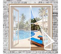 Curtain Mosquito Net Window 55 x 95 cm, Anti Mosquito Fly Mesh, Easy to Install for Window, Window Transparent Fly Screen, White