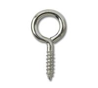CURTAIN NET WIRE SCREW IN FRAME HOOKS CP CHROME PLATED STEEL ( pack of 100 )