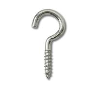 CURTAIN NET WIRE SCREW IN FRAME HOOKS CP CHROME PLATED STEEL ( pack of 200 )