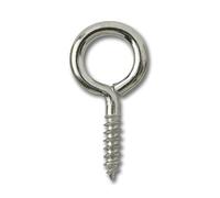 CURTAIN NET WIRE SCREW IN FRAME HOOKS CP CHROME PLATED STEEL ( pack of 50 )