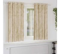 vidaXL Velvet Curtains 2 pcs Cream 175 x 140 cm Velvet, Cream