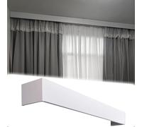 Curtain Pelmet Box,Aluminum Window Cornice Valance Box for Ceiling or Wall Mount - Extra Long Panel for Curtains, Roller Blinds, and Venetian Blinds - 2.3m/7.5ft - No Tracks Needed
