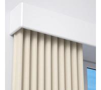 Curtain Pelmet Box Ceiling Mount Curtain Conjoined Double Track With Valance, Metal Room Divider Curtain Rail Rods For Living Room Bedroom Hotel Villa(Top a,11ft/3.4m)