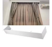 Curtain Pelmet Panel without Tracks Decorative Valance, Aluminium Curtain Box Baffle with Brackets, Ceiling Mount Box Valances for Windows(330cm(10.8ft))
