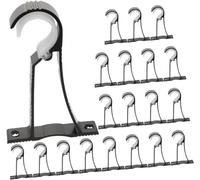 Curtain Pole Brackets, Pole Brackets, Rail,20pcs Hooks for Rod Wall Tieback Drapery Black Replacement