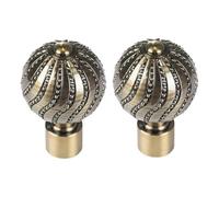 Curtain Pole Ends Finials 25mm 28mm 2PCS round ball thickened ABS material curtain track accessories bronze 28mm