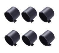 Curtain Pole Ends Finials 6PCS 19mm 22mm 25mm 28mm wrought iron Roman rod decorative head curtain head accessories black round 25mm