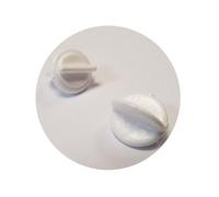 Proper Tools PVC Curtain Pole Rail Track Blockade - 4 PCS White - Accessories for Curtain Rail Track
