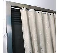 Curtain Pole,Shower Curtain Rods Voile Extendable Telescopic Curtain Poles Stainless Steel Rail Bath Extendable Closet Hanging Pole Built-in Spring,105-220cm