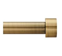 Curtain Poles End Cap Finials 1 inch diameter Antique Brass Extendable curtain pole 76 to 320 cm 3 piece brackets. 30 to 126 inch Heavy Duty curtain rod for Living room, Bedroom, Kitchen room