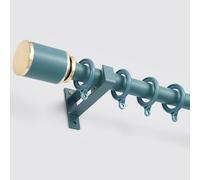 Curtain Poles For Windows: 70 To 600 Cm Curtain Pole For Eyelet Curtains - Roman Rod For Door With Brackets - 28.0mm Diameter Thin Metal For Room Divider(Blue,160cm(2 * 80cm))