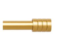 Curtain poles Gold Extendable curtain pole 76cm to 132cm Adjustable curtain track 30" to 52" Includes poles, END CAP finials, 3 piece brackets, hardware kits for Living room, Bedroom, Kitchen window