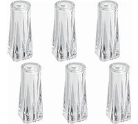 Curtain Pull Cord Pendants 6pcs Clear Plastic Tassel for Blinds Pull Cords Roman Shades Curtain Accessories