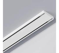Curtain Rail 4ft 6ft 8ft 12ft 16ft Long Curtain Track Rod, Ceiling Mounting Curtain Rail for Curtains Sheers, White Curtain Slide Rail for Sliding Glass Door
