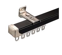 curtain rail， Aluminium Alloy Ceiling Track for Curtains 16.4ft Sliding Curtain Rail Ceiling/Wall Mount RV Curtain Track Room Divider Single Curtain Rail B Ceiling Mount 5m,D wall Mount 120cm