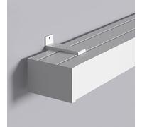 Curtain Rail Pelmet Box, 3-in-1 Decorative Curtain Rod and Valance, Room Darkening Blackout Curtain Rail for Bedroom and Living Room