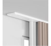 Curtain Rail Set, Complete Set with 2 Rails, Including Fixing Materials, Suitable for Bedrooms, Living Rooms And Any Place Where Curtains Are Needed.,White,L 8ft/2.4m