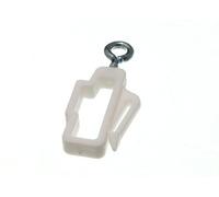 Curtain Rail Track Glider Stop END to FIT WHITELINE White LINE (Pack of 6)
