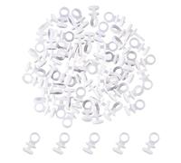 Curtain Rail Track Pulley 10/50/100Pcs Nylon Curtain Track Hooks Runner for Camper Van Motorhome Caravan Boat Car Hanging DIY(50Pcs)