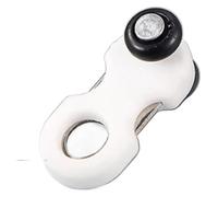 Curtain Rails Pulleys，30Pcs/Bag Two Wheels/Four Wheels Curtain Track Metal Pulleys,Rails Slider Suitable For Ultra Thin Aluminum Alloy Double Track(White Two Wheels)