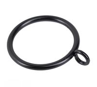 Curtain Rings with Eyelet for Curtain Rods 32mm Inner Diameter Metal Drapery Eyelet Curtain Rings 24 Pcs Black TXZWJZ