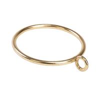 Curtain Rings with Eyelet for Curtain Rods 38mm Inner Diameter Metal Drapery Eyelet Curtain Rings 24 Pcs Gold TXZWJZ