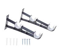 Curtain Rod Brackets Holder Hook Adjustable Hook Hanger for Bathroom Kitchen Home Double Curtain Rod Bracket