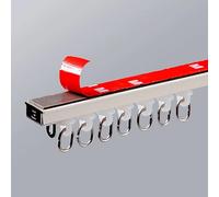 Curtain Rods Ceiling Curtain Track Set Double Row Ceiling Curtain Track Heavy-Duty Curtains Rails ceiling curtain track double Easy Install for Curtains-Room Divider(White,1.9m(6.2ft))